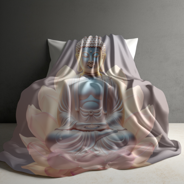 Buddha Sherpa Fleece Blanket