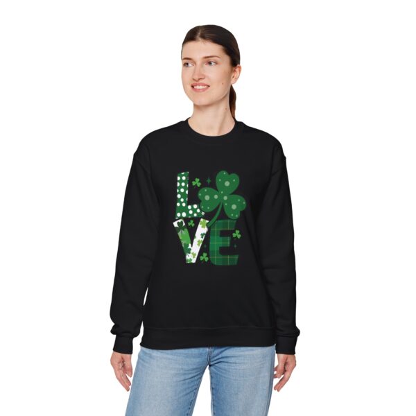 Cozy Unisex Crewneck Sweatshirt St Patricks Day Shirt Women/Men Lucky Shamrock St Patrick Sweatshirts Crewneck Oversized Long Sleeve Shirts Outfits Gifts - Cozy Unisex Crewneck Sweatshirt - Perfect for Relaxation and Everyday Wear - Image 15