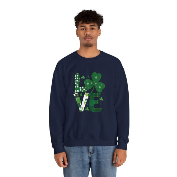 Cozy Unisex Crewneck Sweatshirt St Patricks Day Shirt Women/Men Lucky Shamrock St Patrick Sweatshirts Crewneck Oversized Long Sleeve Shirts Outfits Gifts - Cozy Unisex Crewneck Sweatshirt - Perfect for Relaxation and Everyday Wear - Image 24