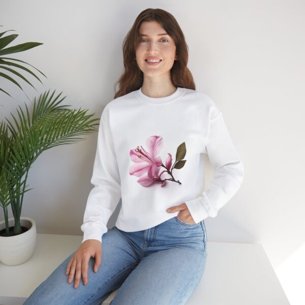 Floral Bloom Unisex Crewneck Sweatshirt - Cozy & Chic Casual Wear - Image 3