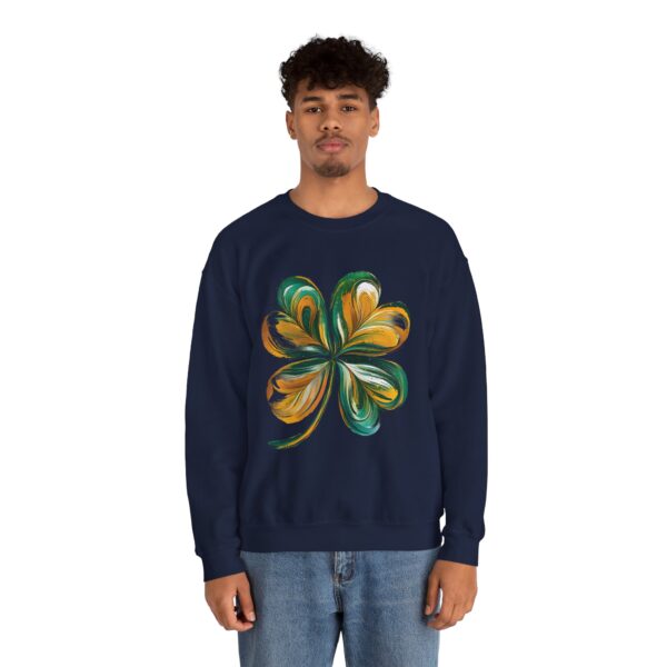 St Patricks Day Crewneck Sweatshirt St Patricks Day Shirt Women/Men Lucky Shamrock St Patrick Sweatshirts Crewneck -Oversized Long Sleeve Shirts Outfits Gifts Cozy Unisex Crewneck Sweatshirt - Perfect for Relaxation and Everyday Wear - Image 24