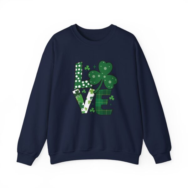 Cozy Unisex Crewneck Sweatshirt St Patricks Day Shirt Women/Men Lucky Shamrock St Patrick Sweatshirts Crewneck Oversized Long Sleeve Shirts Outfits Gifts - Cozy Unisex Crewneck Sweatshirt - Perfect for Relaxation and Everyday Wear - Image 21