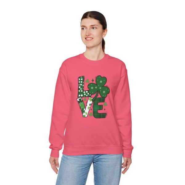 Cozy Unisex Crewneck Sweatshirt St Patricks Day Shirt Women/Men Lucky Shamrock St Patrick Sweatshirts Crewneck Oversized Long Sleeve Shirts Outfits Gifts - Cozy Unisex Crewneck Sweatshirt - Perfect for Relaxation and Everyday Wear - Image 27