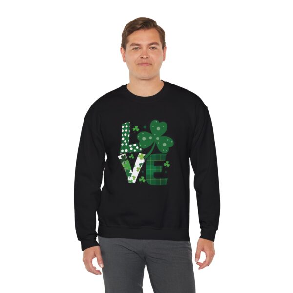 Cozy Unisex Crewneck Sweatshirt St Patricks Day Shirt Women/Men Lucky Shamrock St Patrick Sweatshirts Crewneck Oversized Long Sleeve Shirts Outfits Gifts - Cozy Unisex Crewneck Sweatshirt - Perfect for Relaxation and Everyday Wear - Image 16
