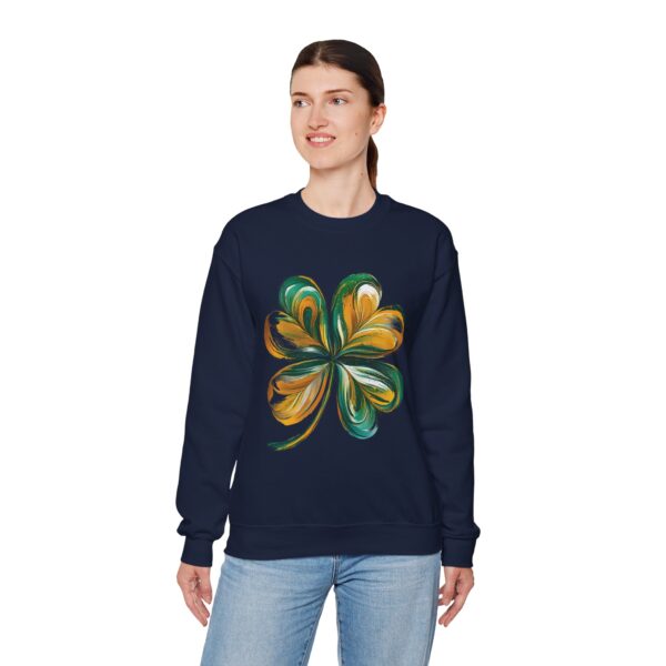 St Patricks Day Crewneck Sweatshirt St Patricks Day Shirt Women/Men Lucky Shamrock St Patrick Sweatshirts Crewneck -Oversized Long Sleeve Shirts Outfits Gifts Cozy Unisex Crewneck Sweatshirt - Perfect for Relaxation and Everyday Wear - Image 23