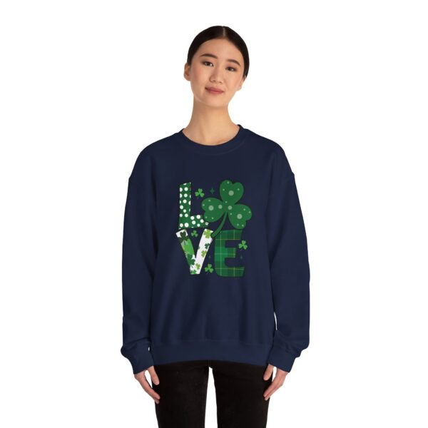 Cozy Unisex Crewneck Sweatshirt St Patricks Day Shirt Women/Men Lucky Shamrock St Patrick Sweatshirts Crewneck Oversized Long Sleeve Shirts Outfits Gifts - Cozy Unisex Crewneck Sweatshirt - Perfect for Relaxation and Everyday Wear - Image 22