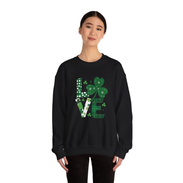 Cozy Unisex Crewneck Sweatshirt St Patricks Day Shirt Women/Men Lucky Shamrock St Patrick Sweatshirts Crewneck Oversized Long Sleeve Shirts Outfits Gifts - Cozy Unisex Crewneck Sweatshirt - Perfect for Relaxation and Everyday Wear - Image 14