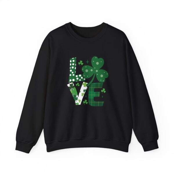 Cozy Unisex Crewneck Sweatshirt St Patricks Day Shirt Women/Men Lucky Shamrock St Patrick Sweatshirts Crewneck Oversized Long Sleeve Shirts Outfits Gifts - Cozy Unisex Crewneck Sweatshirt - Perfect for Relaxation and Everyday Wear - Image 13