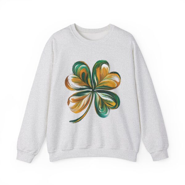 St Patricks Day Crewneck Sweatshirt St Patricks Day Shirt Women/Men Lucky Shamrock St Patrick Sweatshirts Crewneck -Oversized Long Sleeve Shirts Outfits Gifts Cozy Unisex Crewneck Sweatshirt - Perfect for Relaxation and Everyday Wear - Image 5