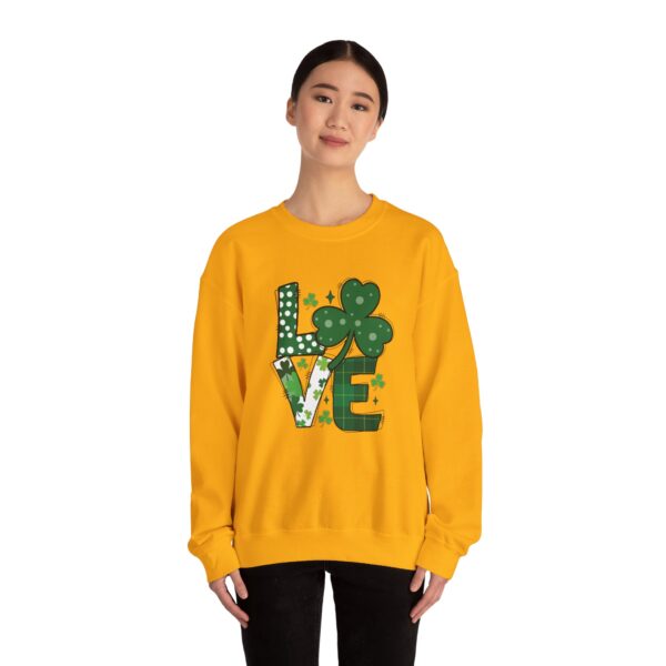 Cozy Unisex Crewneck Sweatshirt St Patricks Day Shirt Women/Men Lucky Shamrock St Patrick Sweatshirts Crewneck Oversized Long Sleeve Shirts Outfits Gifts - Cozy Unisex Crewneck Sweatshirt - Perfect for Relaxation and Everyday Wear - Image 18