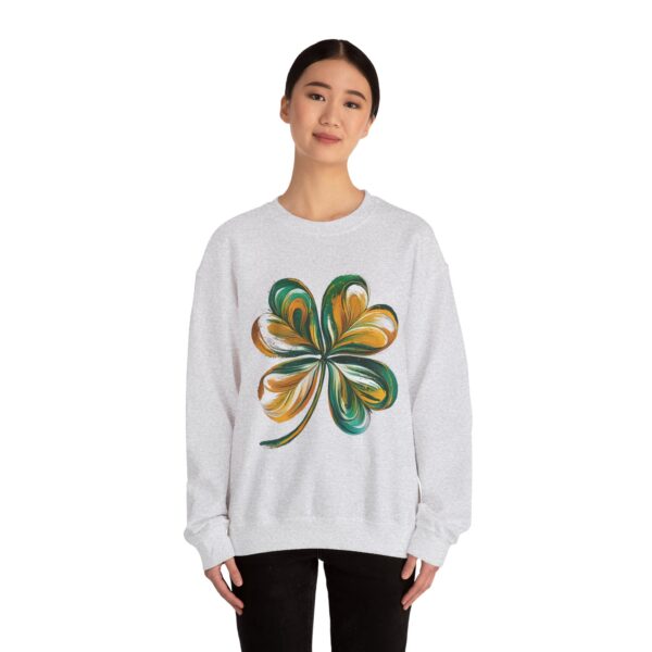 St Patricks Day Crewneck Sweatshirt St Patricks Day Shirt Women/Men Lucky Shamrock St Patrick Sweatshirts Crewneck -Oversized Long Sleeve Shirts Outfits Gifts Cozy Unisex Crewneck Sweatshirt - Perfect for Relaxation and Everyday Wear - Image 6