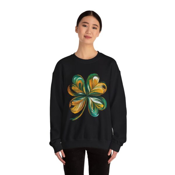 St Patricks Day Crewneck Sweatshirt St Patricks Day Shirt Women/Men Lucky Shamrock St Patrick Sweatshirts Crewneck -Oversized Long Sleeve Shirts Outfits Gifts Cozy Unisex Crewneck Sweatshirt - Perfect for Relaxation and Everyday Wear - Image 10