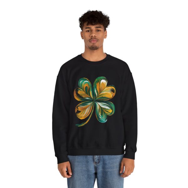 St Patricks Day Crewneck Sweatshirt St Patricks Day Shirt Women/Men Lucky Shamrock St Patrick Sweatshirts Crewneck -Oversized Long Sleeve Shirts Outfits Gifts Cozy Unisex Crewneck Sweatshirt - Perfect for Relaxation and Everyday Wear - Image 12