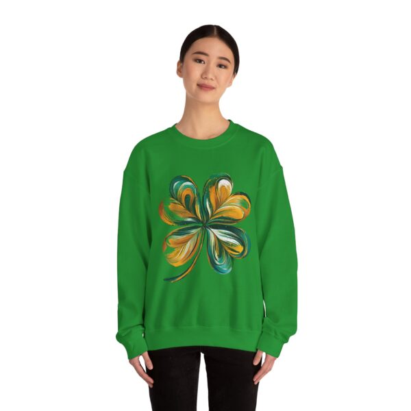 St Patricks Day Crewneck Sweatshirt St Patricks Day Shirt Women/Men Lucky Shamrock St Patrick Sweatshirts Crewneck -Oversized Long Sleeve Shirts Outfits Gifts Cozy Unisex Crewneck Sweatshirt - Perfect for Relaxation and Everyday Wear - Image 18