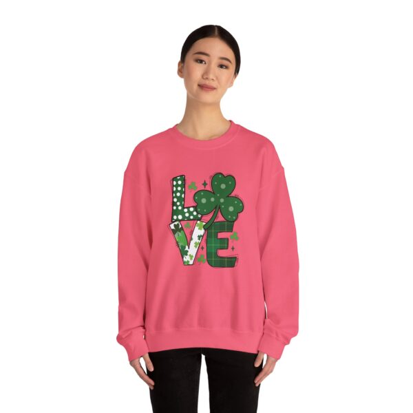 Cozy Unisex Crewneck Sweatshirt St Patricks Day Shirt Women/Men Lucky Shamrock St Patrick Sweatshirts Crewneck Oversized Long Sleeve Shirts Outfits Gifts - Cozy Unisex Crewneck Sweatshirt - Perfect for Relaxation and Everyday Wear - Image 26