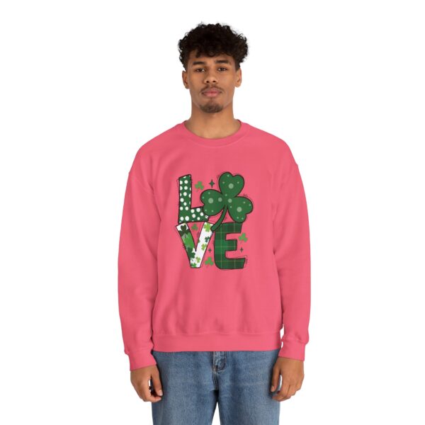 Cozy Unisex Crewneck Sweatshirt St Patricks Day Shirt Women/Men Lucky Shamrock St Patrick Sweatshirts Crewneck Oversized Long Sleeve Shirts Outfits Gifts - Cozy Unisex Crewneck Sweatshirt - Perfect for Relaxation and Everyday Wear - Image 28