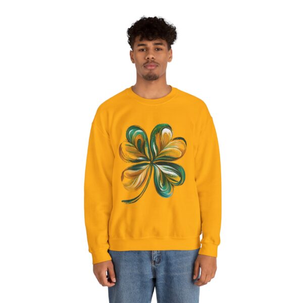 St Patricks Day Crewneck Sweatshirt St Patricks Day Shirt Women/Men Lucky Shamrock St Patrick Sweatshirts Crewneck -Oversized Long Sleeve Shirts Outfits Gifts Cozy Unisex Crewneck Sweatshirt - Perfect for Relaxation and Everyday Wear - Image 16