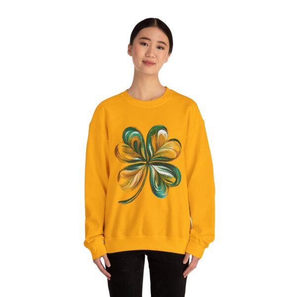 St Patricks Day Crewneck Sweatshirt St Patricks Day Shirt Women/Men Lucky Shamrock St Patrick Sweatshirts Crewneck -Oversized Long Sleeve Shirts Outfits Gifts Cozy Unisex Crewneck Sweatshirt - Perfect for Relaxation and Everyday Wear - Image 14