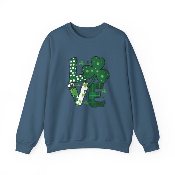 Cozy Unisex Crewneck Sweatshirt St Patricks Day Shirt Women/Men Lucky Shamrock St Patrick Sweatshirts Crewneck Oversized Long Sleeve Shirts Outfits Gifts - Cozy Unisex Crewneck Sweatshirt - Perfect for Relaxation and Everyday Wear - Image 9