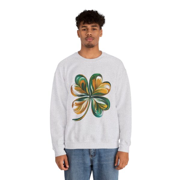 St Patricks Day Crewneck Sweatshirt St Patricks Day Shirt Women/Men Lucky Shamrock St Patrick Sweatshirts Crewneck -Oversized Long Sleeve Shirts Outfits Gifts Cozy Unisex Crewneck Sweatshirt - Perfect for Relaxation and Everyday Wear - Image 8