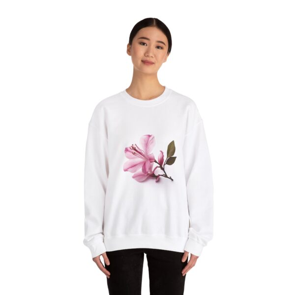 Floral Bloom Unisex Crewneck Sweatshirt - Cozy & Chic Casual Wear - Image 2