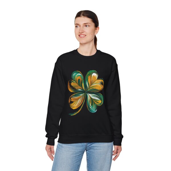 St Patricks Day Crewneck Sweatshirt St Patricks Day Shirt Women/Men Lucky Shamrock St Patrick Sweatshirts Crewneck -Oversized Long Sleeve Shirts Outfits Gifts Cozy Unisex Crewneck Sweatshirt - Perfect for Relaxation and Everyday Wear - Image 11