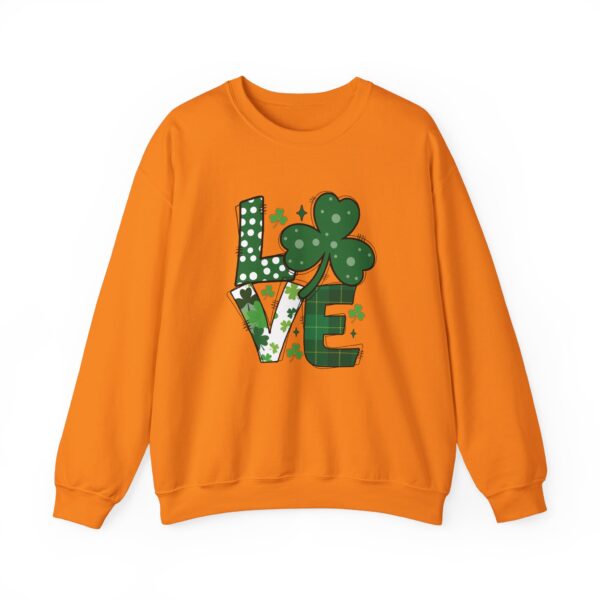 Cozy Unisex Crewneck Sweatshirt St Patricks Day Shirt Women/Men Lucky Shamrock St Patrick Sweatshirts Crewneck Oversized Long Sleeve Shirts Outfits Gifts - Cozy Unisex Crewneck Sweatshirt - Perfect for Relaxation and Everyday Wear - Image 5