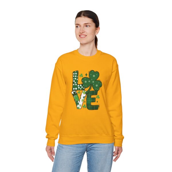 Cozy Unisex Crewneck Sweatshirt St Patricks Day Shirt Women/Men Lucky Shamrock St Patrick Sweatshirts Crewneck Oversized Long Sleeve Shirts Outfits Gifts - Cozy Unisex Crewneck Sweatshirt - Perfect for Relaxation and Everyday Wear - Image 19