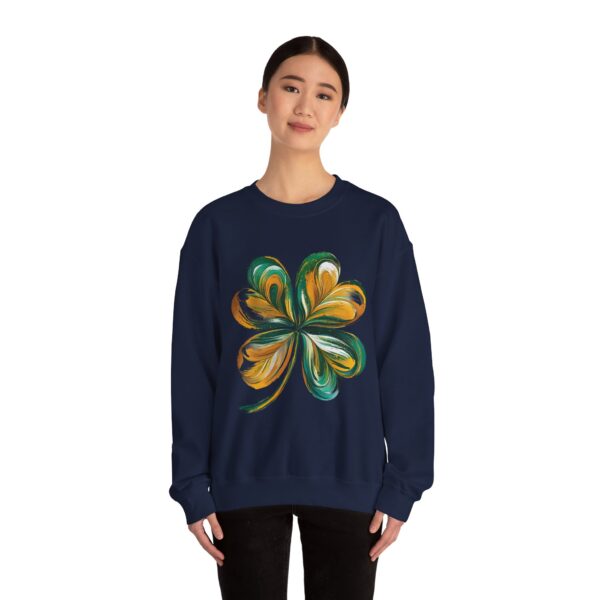 St Patricks Day Crewneck Sweatshirt St Patricks Day Shirt Women/Men Lucky Shamrock St Patrick Sweatshirts Crewneck -Oversized Long Sleeve Shirts Outfits Gifts Cozy Unisex Crewneck Sweatshirt - Perfect for Relaxation and Everyday Wear - Image 22