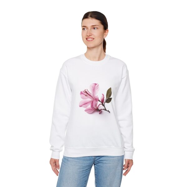 Floral Bloom Unisex Crewneck Sweatshirt - Cozy & Chic Casual Wear - Image 4