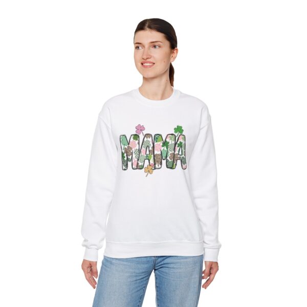 St Patricks Day Crewneck Sweatshirt St Patricks Day Shirt Women/Men Lucky Shamrock St Patrick Sweatshirts Crewneck -Oversized Long Sleeve Shirts Outfits Gifts Cozy Unisex Crewneck Sweatshirt - Perfect for Relaxation and Everyday Wear - Image 4