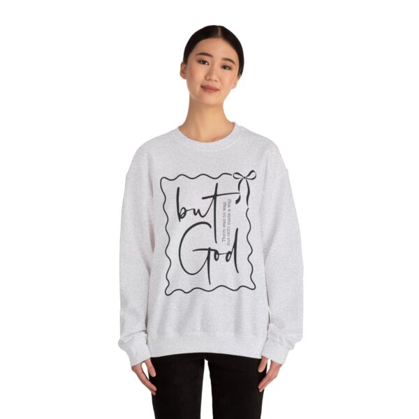 "But GOD There was no way… but GOD made a way.”Sweatshirt – Cozy Unisex Crewneck. Comfort Colors Shirt, God Sweatshirt, Faith Shirt, Inspirational Quote Shirt, Gift for Believers, Christian Gift, Spiritual Apparel - Image 18