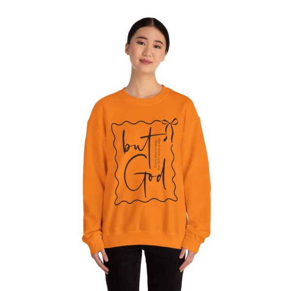 "But GOD There was no way… but GOD made a way.”Sweatshirt – Cozy Unisex Crewneck. Comfort Colors Shirt, God Sweatshirt, Faith Shirt, Inspirational Quote Shirt, Gift for Believers, Christian Gift, Spiritual Apparel - Image 20