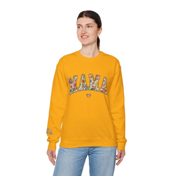 Retro Mama Sweatshirt | Floral Mama Shirt | Unisex Crewneck | Cozy Gift for Mom | Mother’s Day Sweatshirt | Vintage-Inspired Long Sleeve Top - Image 5