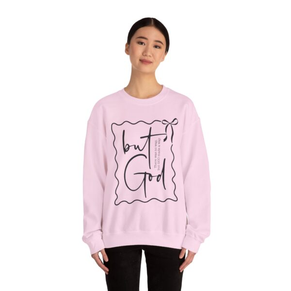 "But GOD There was no way… but GOD made a way.”Sweatshirt – Cozy Unisex Crewneck. Comfort Colors Shirt, God Sweatshirt, Faith Shirt, Inspirational Quote Shirt, Gift for Believers, Christian Gift, Spiritual Apparel - Image 14