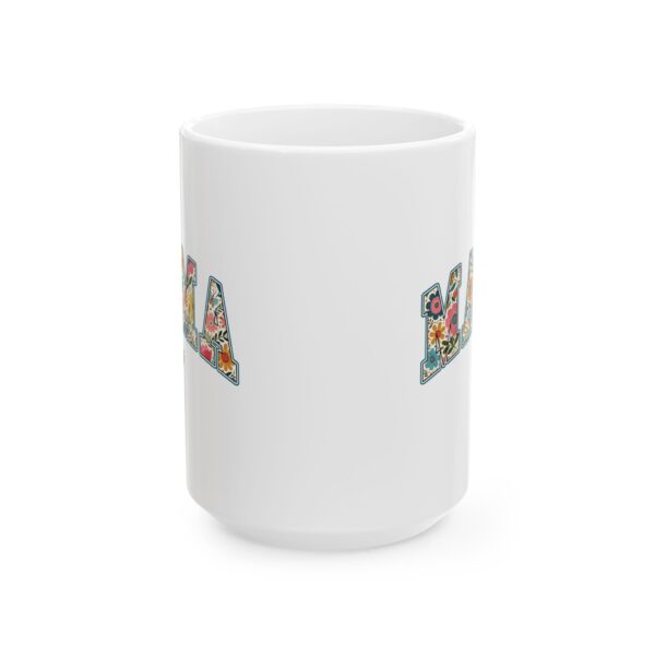 MAMÁ Floral Letter Mug | Beautiful Ceramic Coffee Cup for Moms Mamá Ceramic Mug – Whimsical 11oz & 15oz Floral Coffee Cup, Perfect Gift for Mother’s Day, Birthdays & Special Moments - Image 8