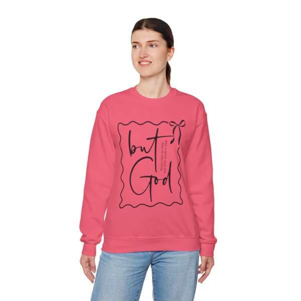 "But GOD There was no way… but GOD made a way.”Sweatshirt – Cozy Unisex Crewneck. Comfort Colors Shirt, God Sweatshirt, Faith Shirt, Inspirational Quote Shirt, Gift for Believers, Christian Gift, Spiritual Apparel - Image 5
