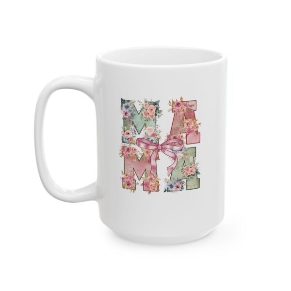 Retro "MAMA" Floral Mug | Vintage-Inspired Ceramic Coffee Cup for Moms Floral MAMA Mug – 11oz & 15oz Retro Style Coffee Cup | Mother's Day, Birthday & Everyday Gift - Image 10