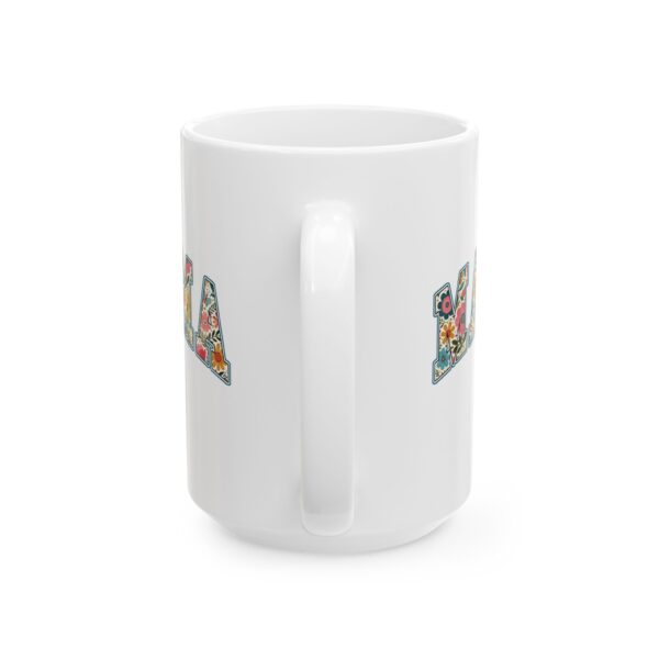 MAMÁ Floral Letter Mug | Beautiful Ceramic Coffee Cup for Moms Mamá Ceramic Mug – Whimsical 11oz & 15oz Floral Coffee Cup, Perfect Gift for Mother’s Day, Birthdays & Special Moments - Image 9