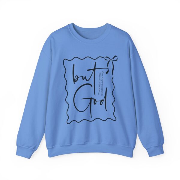 "But GOD There was no way… but GOD made a way.”Sweatshirt – Cozy Unisex Crewneck. Comfort Colors Shirt, God Sweatshirt, Faith Shirt, Inspirational Quote Shirt, Gift for Believers, Christian Gift, Spiritual Apparel