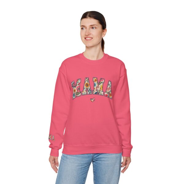 Retro Mama Sweatshirt | Floral Mama Shirt | Unisex Crewneck | Cozy Gift for Mom | Mother’s Day Sweatshirt | Vintage-Inspired Long Sleeve Top - Image 9