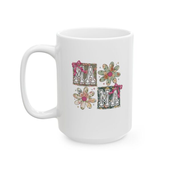 Retro "MAMA" Floral Mug | Vintage-Inspired Ceramic Coffee Cup for Moms Floral MAMA Mug – 11oz & 15oz Retro Style Coffee Cup | Mother's Day, Birthday & Everyday Gift - Image 8