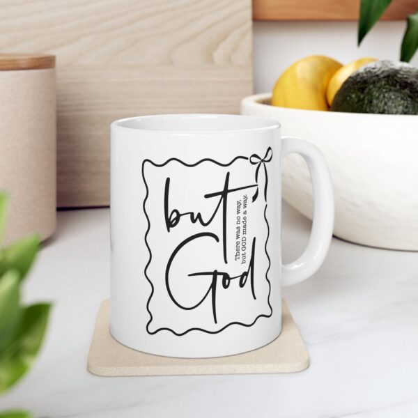 Faith Mug – “There Was No Way… But GOD Made a Way” | Inspirational Ceramic Coffee Cup 11oz & 15oz Christian Mug | Uplifting Gift for Believers, Prayer Warriors & Loved Ones