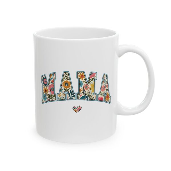 MAMÁ Floral Letter Mug | Beautiful Ceramic Coffee Cup for Moms Mamá Ceramic Mug – Whimsical 11oz & 15oz Floral Coffee Cup, Perfect Gift for Mother’s Day, Birthdays & Special Moments - Image 3