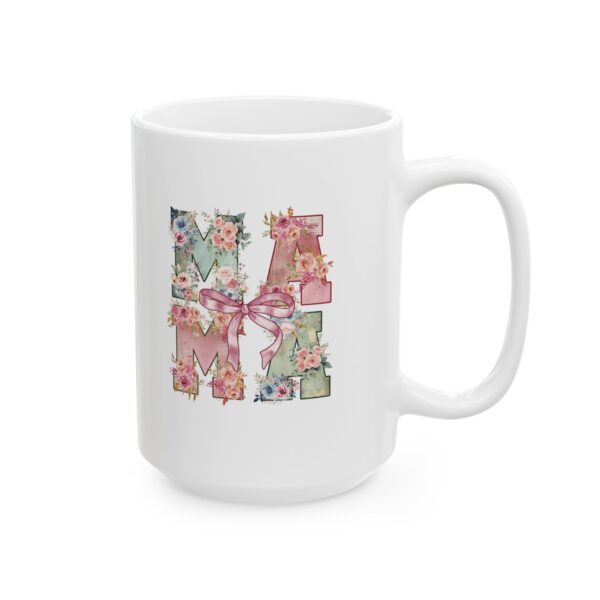 Retro "MAMA" Floral Mug | Vintage-Inspired Ceramic Coffee Cup for Moms Floral MAMA Mug – 11oz & 15oz Retro Style Coffee Cup | Mother's Day, Birthday & Everyday Gift - Image 11