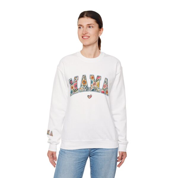 Retro Mama Sweatshirt | Floral Mama Shirt | Unisex Crewneck | Cozy Gift for Mom | Mother’s Day Sweatshirt | Vintage-Inspired Long Sleeve Top - Image 13