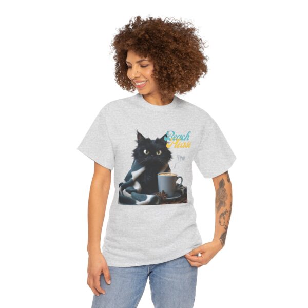 Beach Please Cat Shirt – Funny Black Cat Coffee Tee, Cozy Feline Lover Gift, Sarcastic Cat Graphic T-Shirt, Cute Cat Mom Apparel - Image 12
