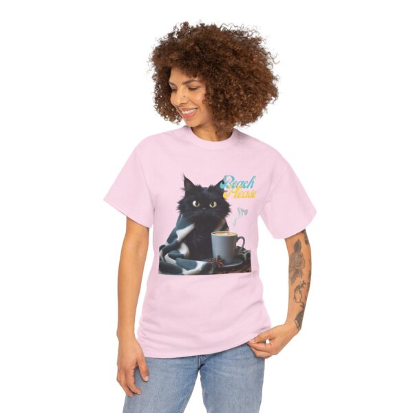 Beach Please Cat Shirt – Funny Black Cat Coffee Tee, Cozy Feline Lover Gift, Sarcastic Cat Graphic T-Shirt, Cute Cat Mom Apparel - Image 9