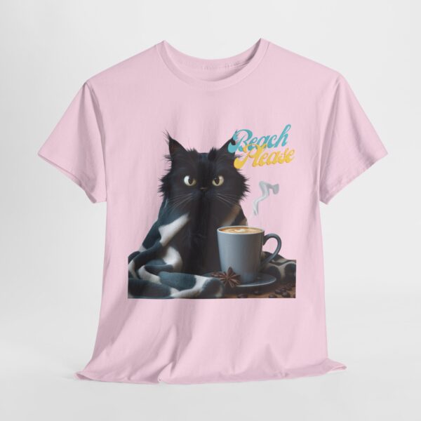 Beach Please Cat Shirt – Funny Black Cat Coffee Tee, Cozy Feline Lover Gift, Sarcastic Cat Graphic T-Shirt, Cute Cat Mom Apparel - Image 10