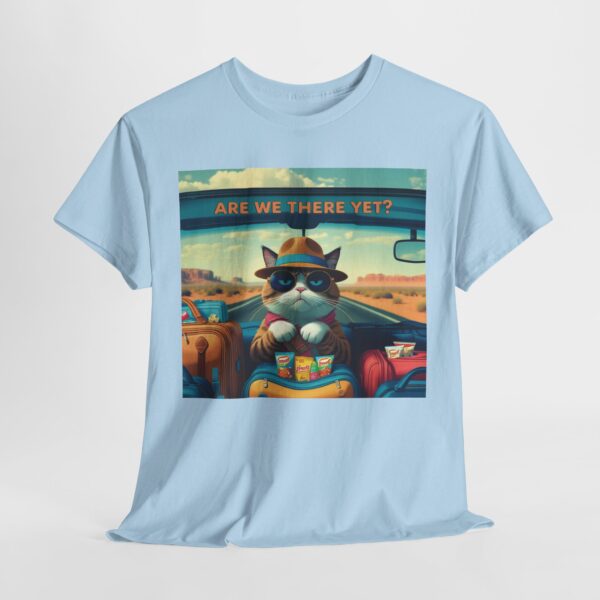 Funny Cat Road Trip Shirt - "Are We There Yet?" Cute Travel Cat Tee for Cat Lovers - Aesthetic Vacation T-Shirt Gift - Image 9